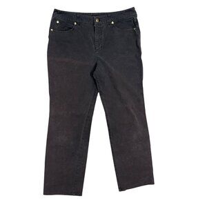 Escada Denim Jeans Lightweight Stretch Faded Black Cotton 32x28